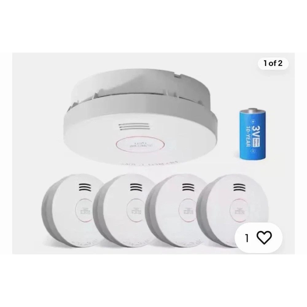 Inn Link IL25SM 4-Pack Photoelectric Smoke Alarm